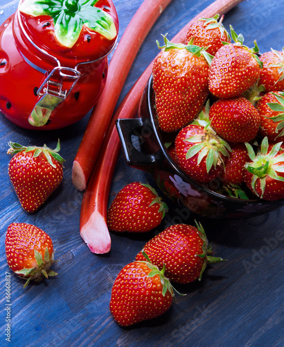Strawberry and rhubarb