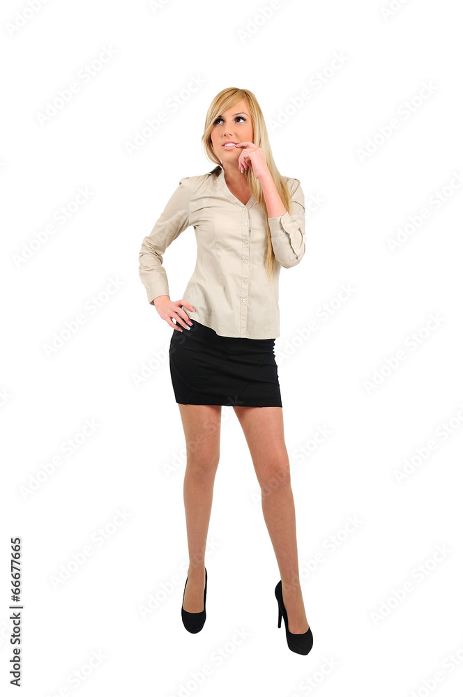 Fototapeta premium Isolated business woman