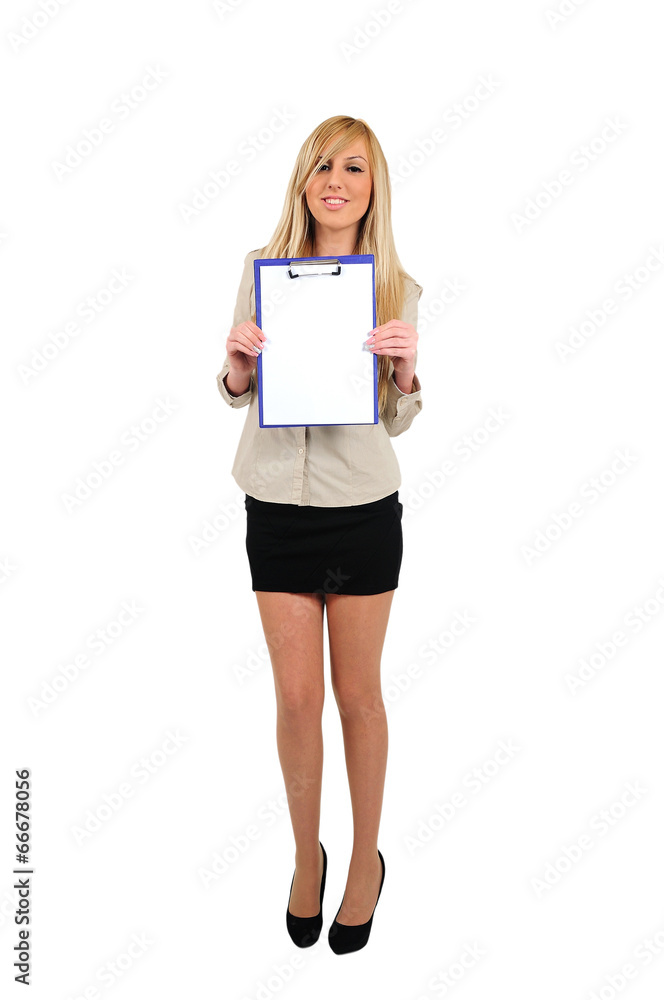 Isolated business woman Isolated business woman