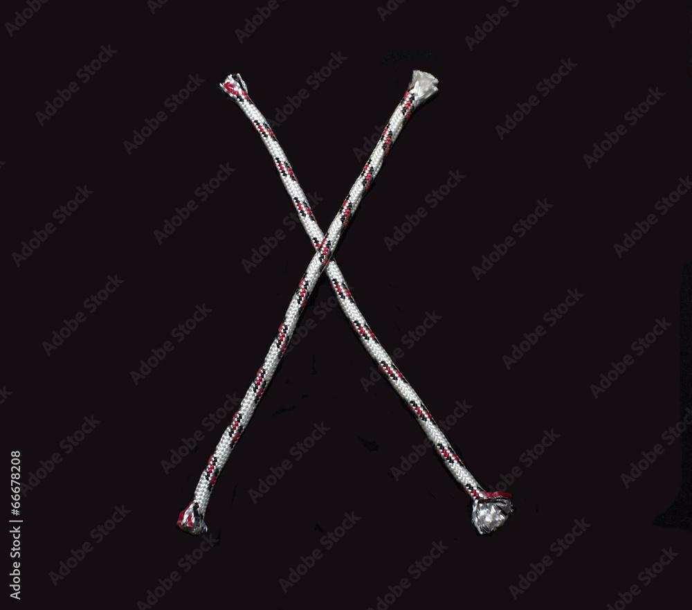 Fototapeta premium letter x on black background