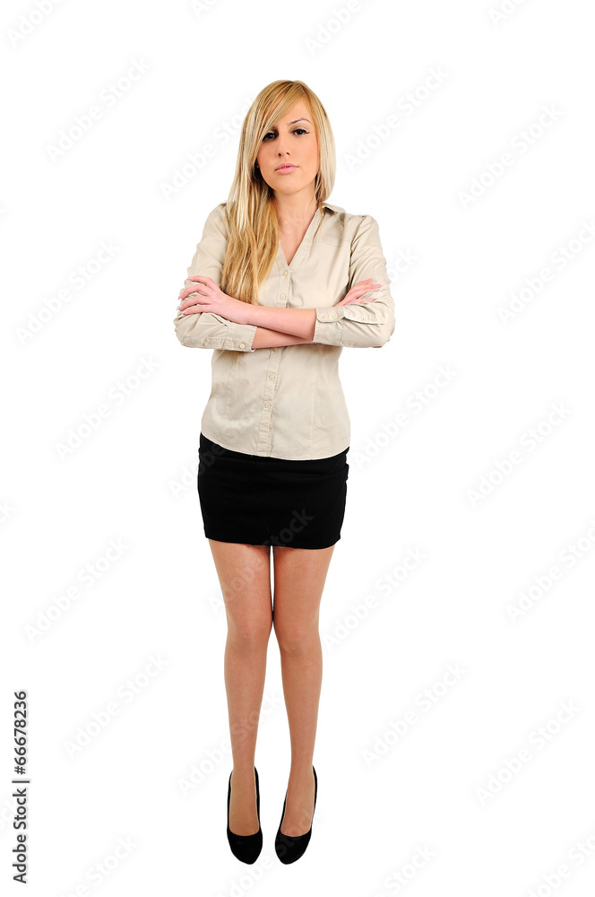 Fototapeta premium Isolated business woman