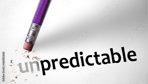 Photos Eraser changing the word Unpredictable for Predictable