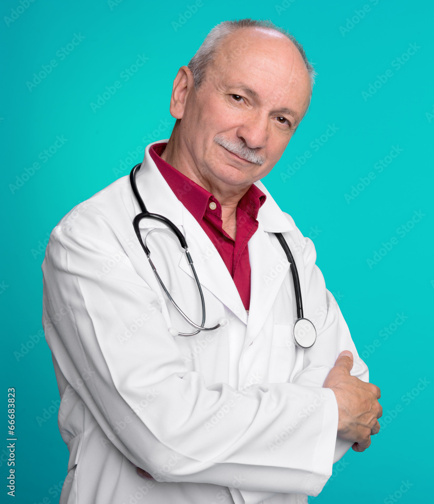 Medical doctor with stethoscope Medical doctor with stethoscope