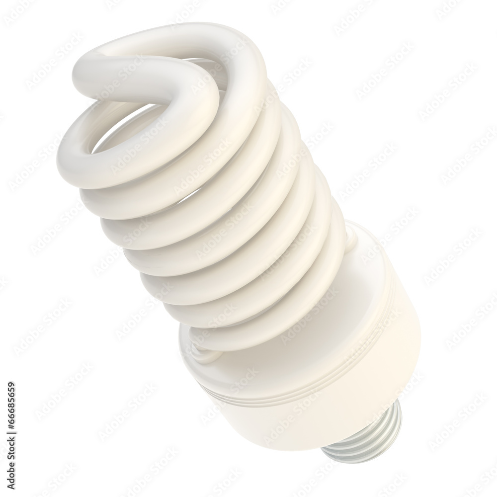 Energy saving bulb isolated Energy saving bulb isolated