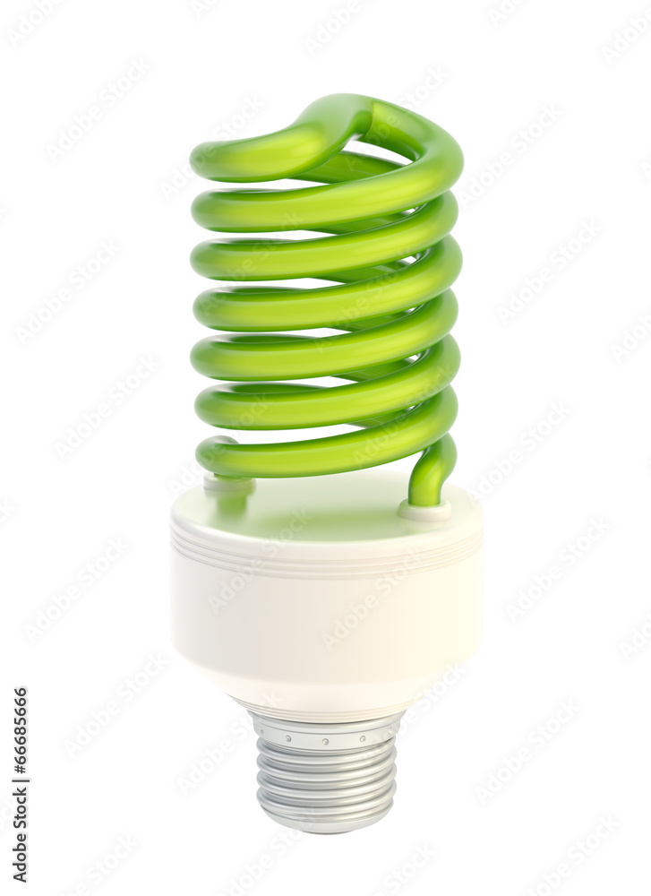 Energy saving bulb isolated Energy saving bulb isolated