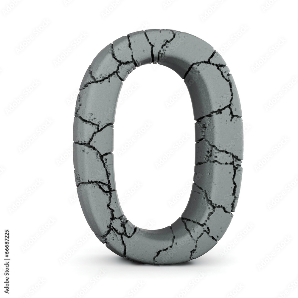 cracked stone number 0