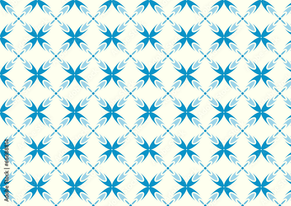 Blue Sweet Bloom in Abstract Shape Pattern on Pastel Background Blue Sweet Bloom in Abstract Shape Pattern on Pastel Background
