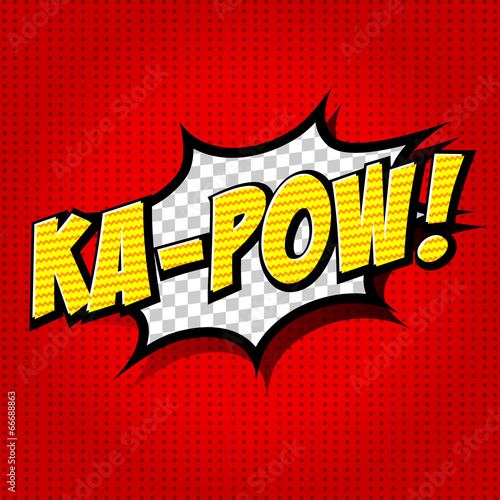 Ka-Pow! Comic Speech Bubble, Cartoon