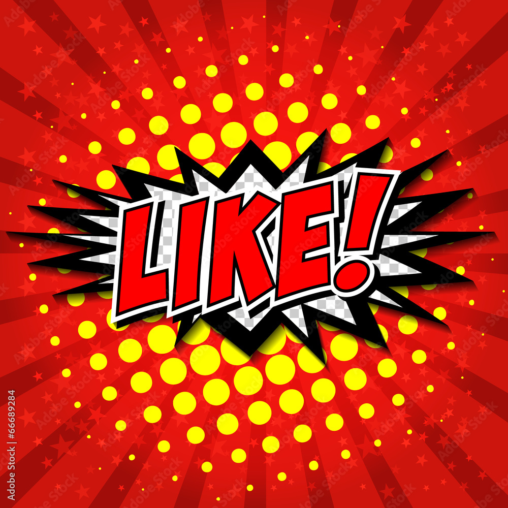 LIKE ! Comic Speech Bubble, Cartoon. LIKE ! Comic Speech Bubble, Cartoon.