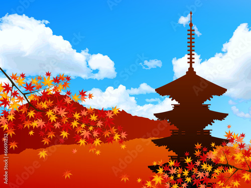もみじ　紅葉　日本
