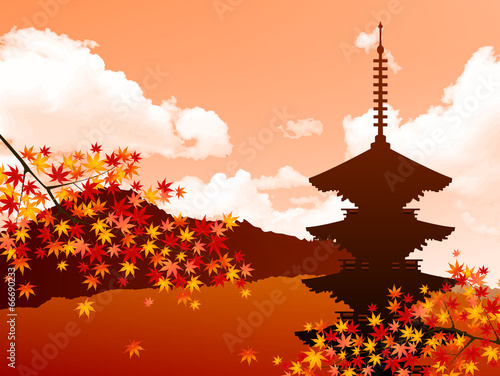 もみじ　紅葉　日本