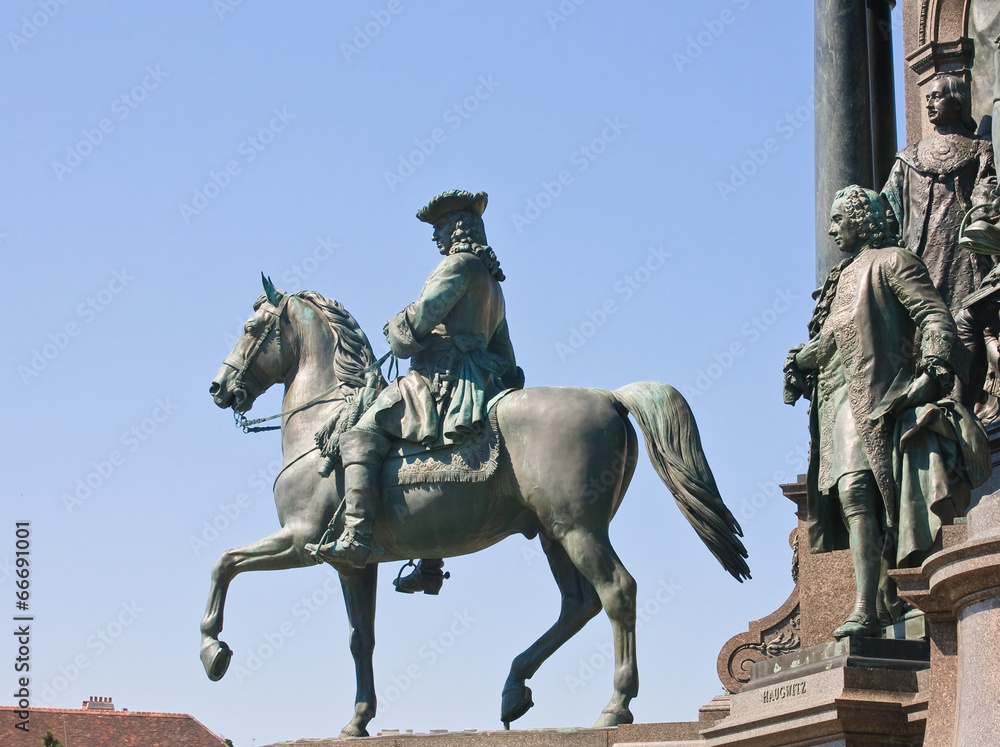 Obraz premium Detail of the monument to Maria Theresa. Vienna. Austria