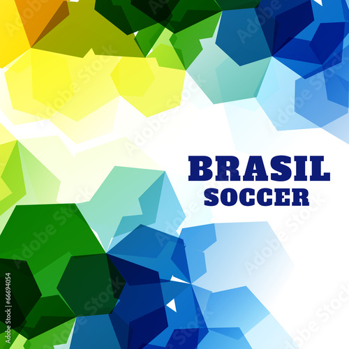 abstract soccer game