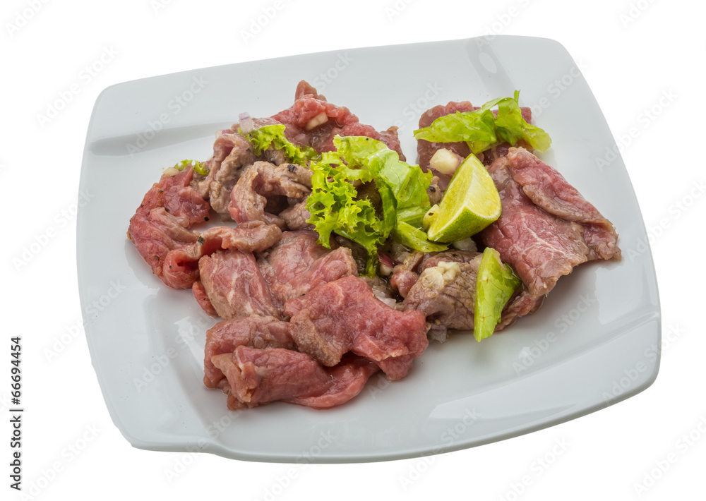 Beef carpaccio Beef carpaccio