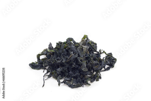 Japanese dried seaweed called wakame