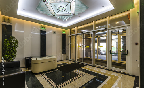 lobby hall entrance of a residential building
