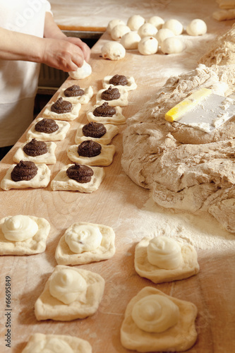 Baker Making Sweet Pastry