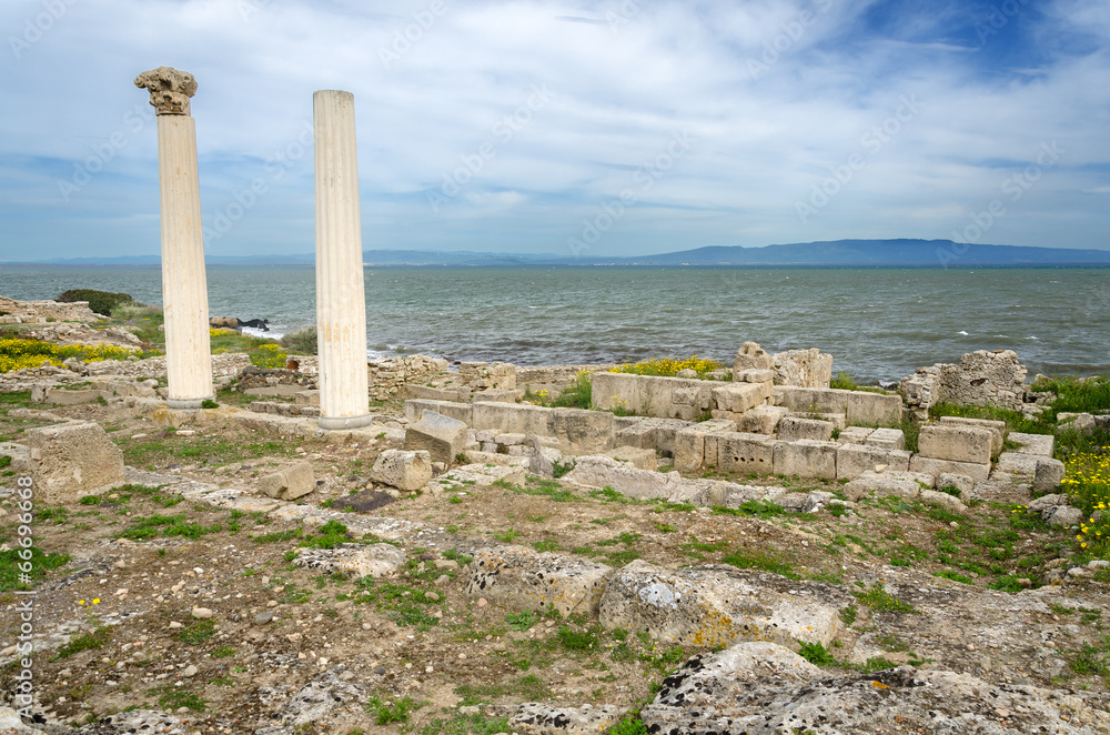 Sardegna,Oristano,  rovine dell'antica città di Tharros