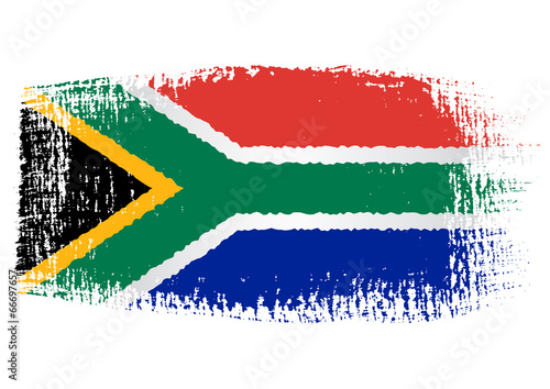 brushstroke flag South Africa