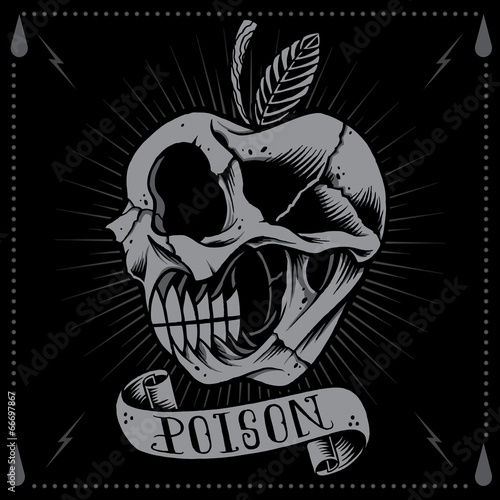 Poison Apple Skull photo