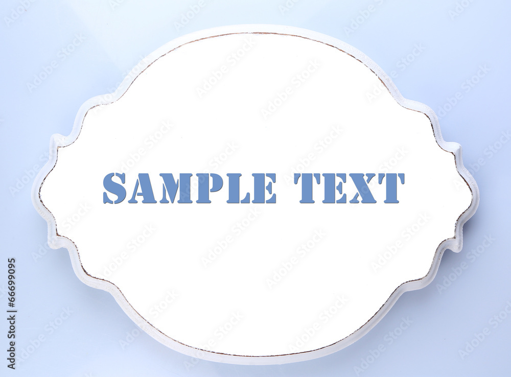 Wooden tray isolated on white