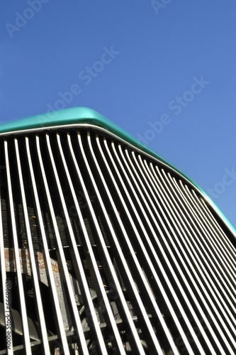 classic car radiator grille abstract