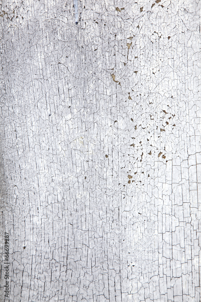 Obraz premium board with peeling white and grey paint