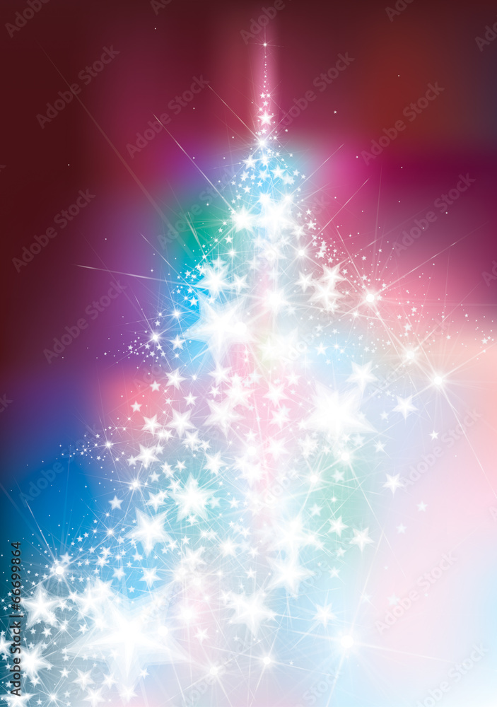 Vector Christmas tree, greeting card. Vector Christmas tree, greeting card.