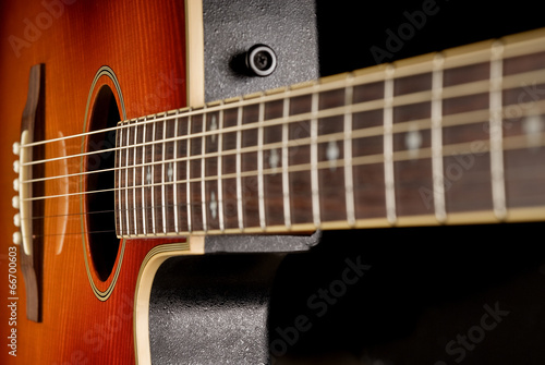 western guitar close up