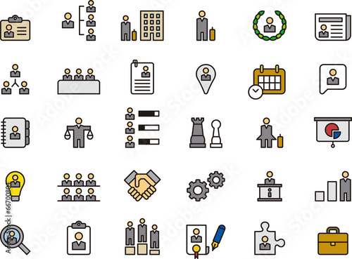 Business, Human Resources & Management icons