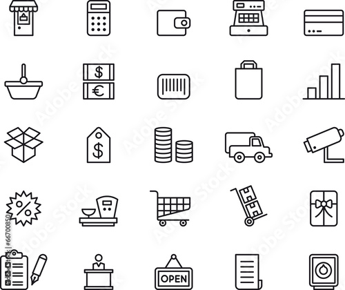 Shopping icons