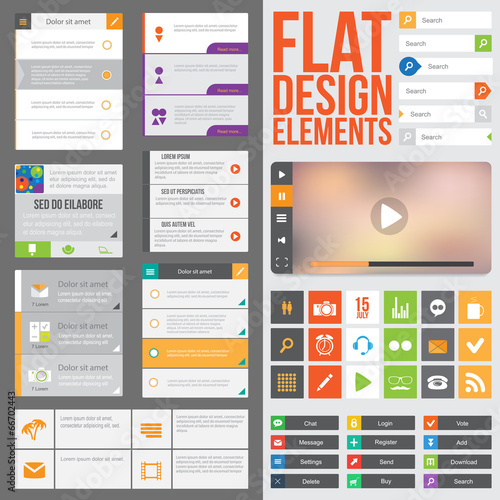 Flat web design