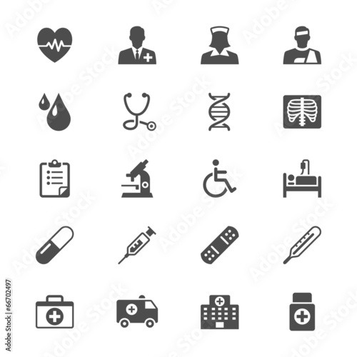 Health care flat icons