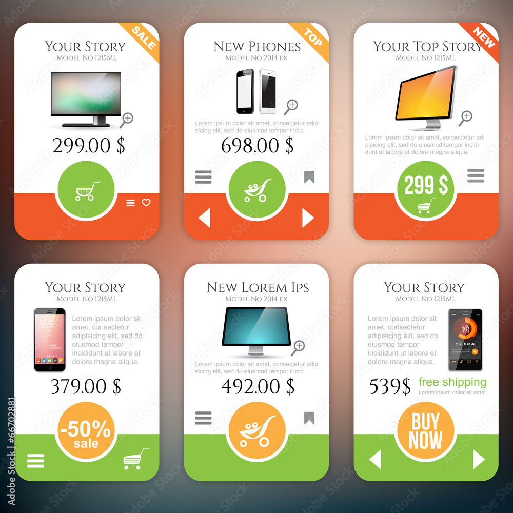 Naklejka premium E-commerce Design