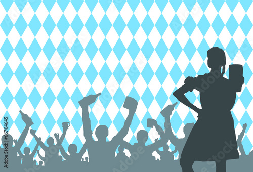 Oktoberfest Menschen Bier trinken