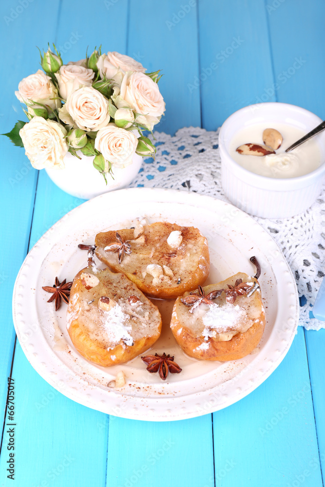 Baked pears with syrup Baked pears with syrup