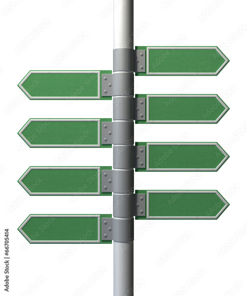 Obraz premium Left Right Blank Direction Sign Collection