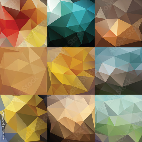 Big triangle background set