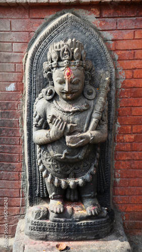 Image harati stute in Swayambhunath Temple or Monkey Temple