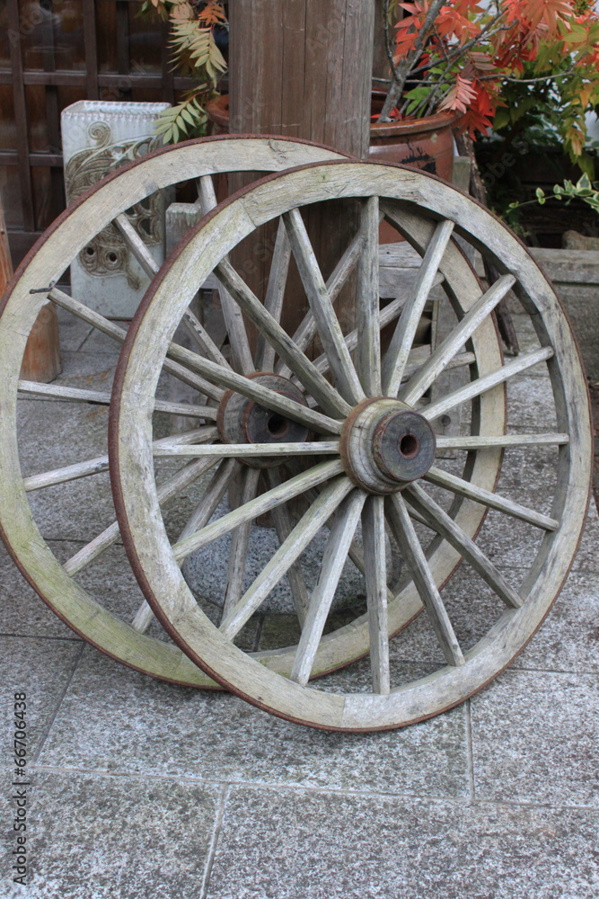 木製の車輪