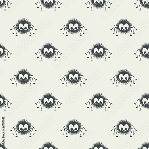 Seamless pattern with spider.