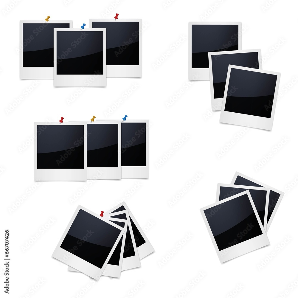 Retro photo frame isolated on white background Retro photo frame isolated on white background