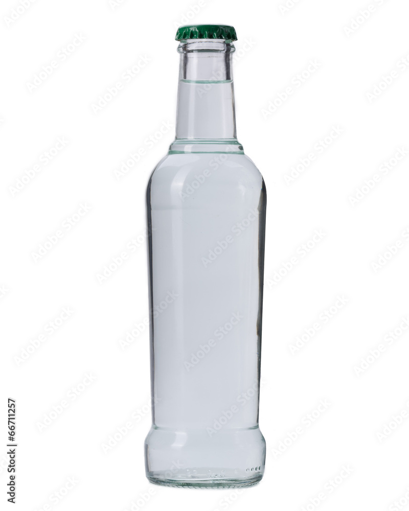 Beverage containing white glass isolated on a white background Beverage containing white glass isolated on a white background