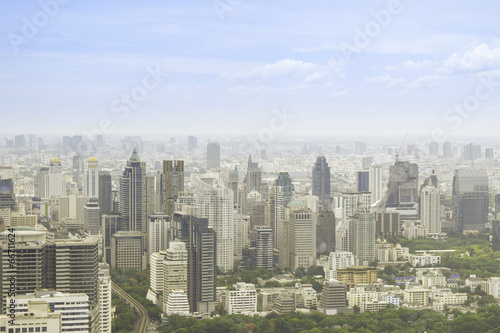 sky view of Bangkok city, Thailand