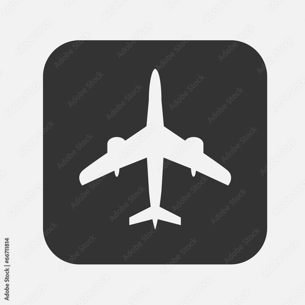 Airplane flat icon Airplane flat icon