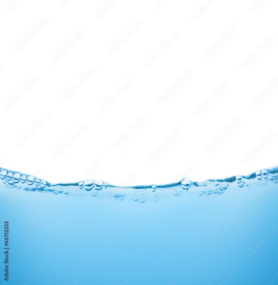 Water and air bubbles over white background with space for text Water and air bubbles over white background with space for text