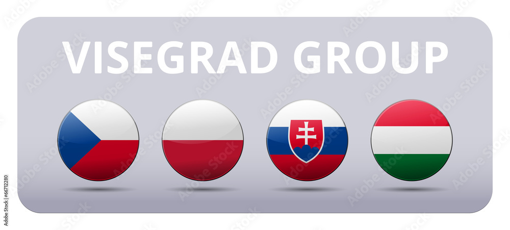 V4 Visegrad group - Czech republic, Poland, Slovakia, Hungary