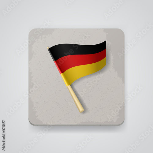 Germany flag, vector icon