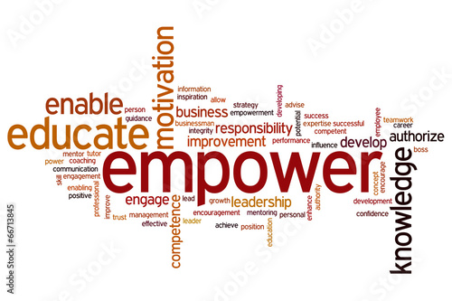 Empower word cloud photo