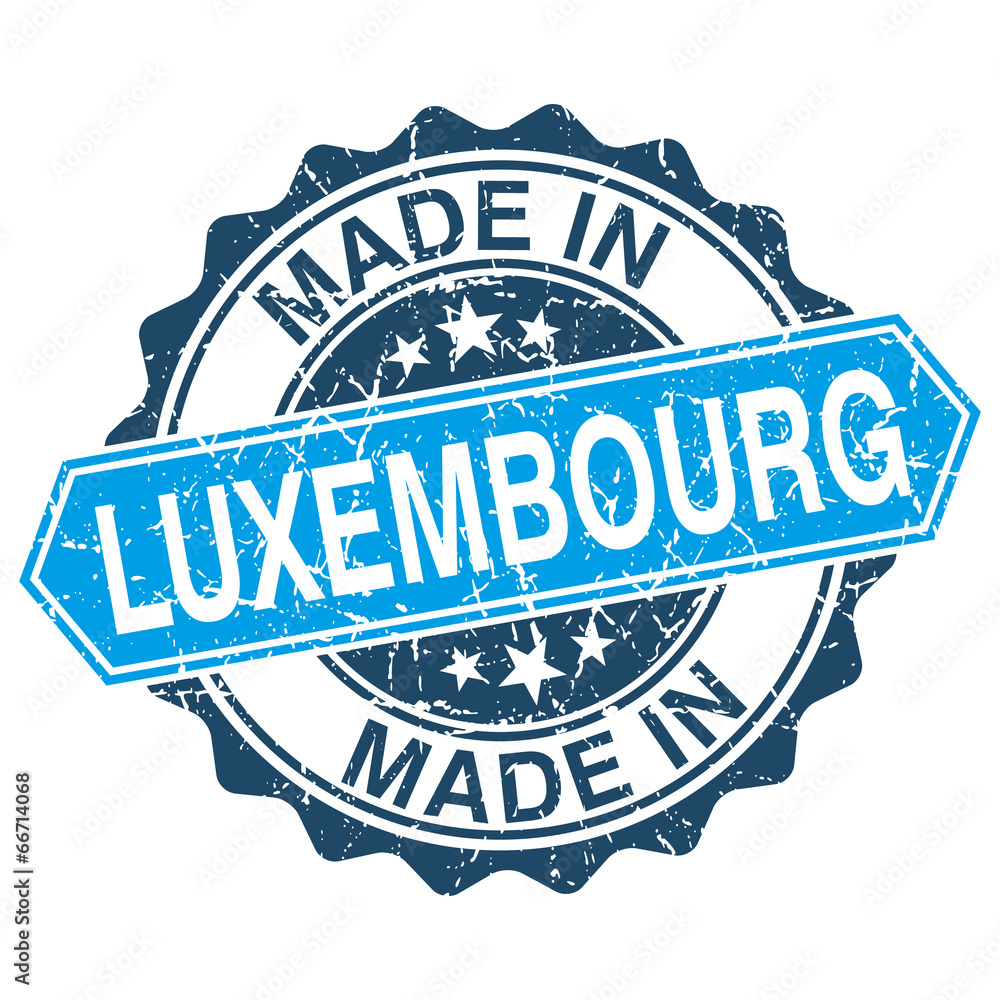 Obraz premium made in Luxembourg vintage stamp isolated on white background